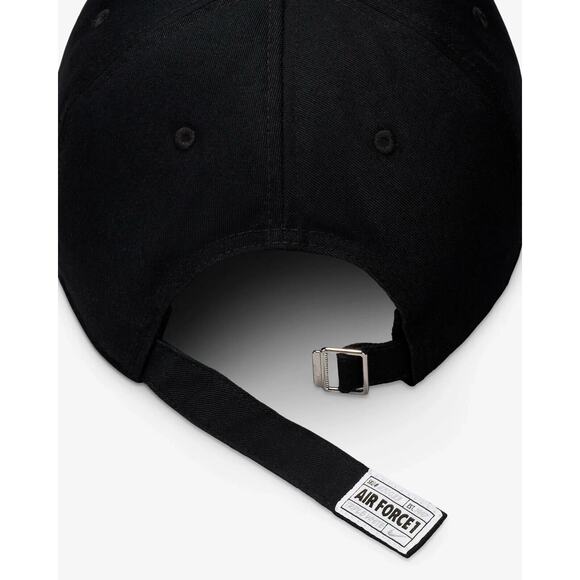 Nike Club Unstructured Air Force 1 Patch Cap Unisex Size S/M Black FZ2121 010 - Picture 5 of 6